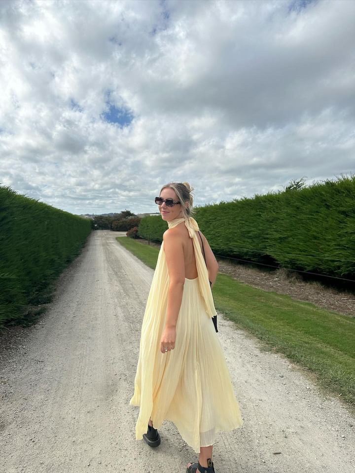 Cascade Crush Gown - Butter