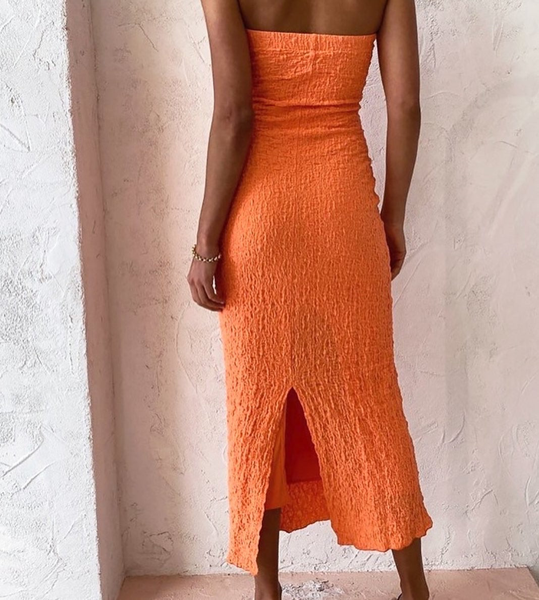 Petra Dress - Aperol Spritz