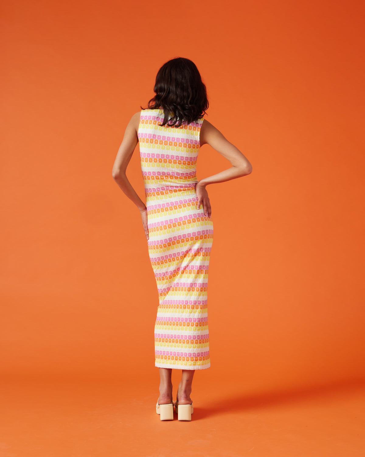 Goldie Knit Maxi Dress - Pink Multi