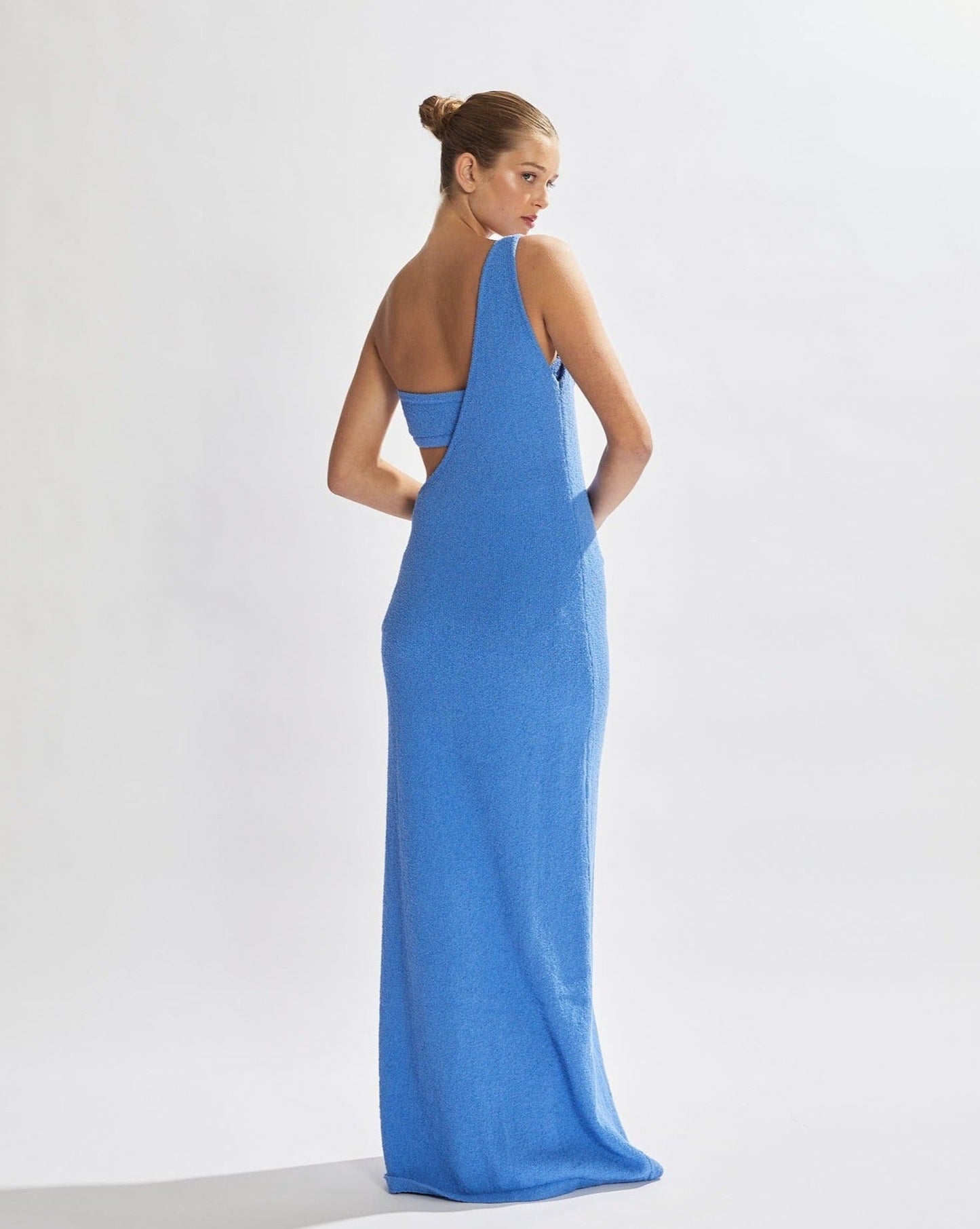 Solei Knit Maxi Dress - Pacific Blue