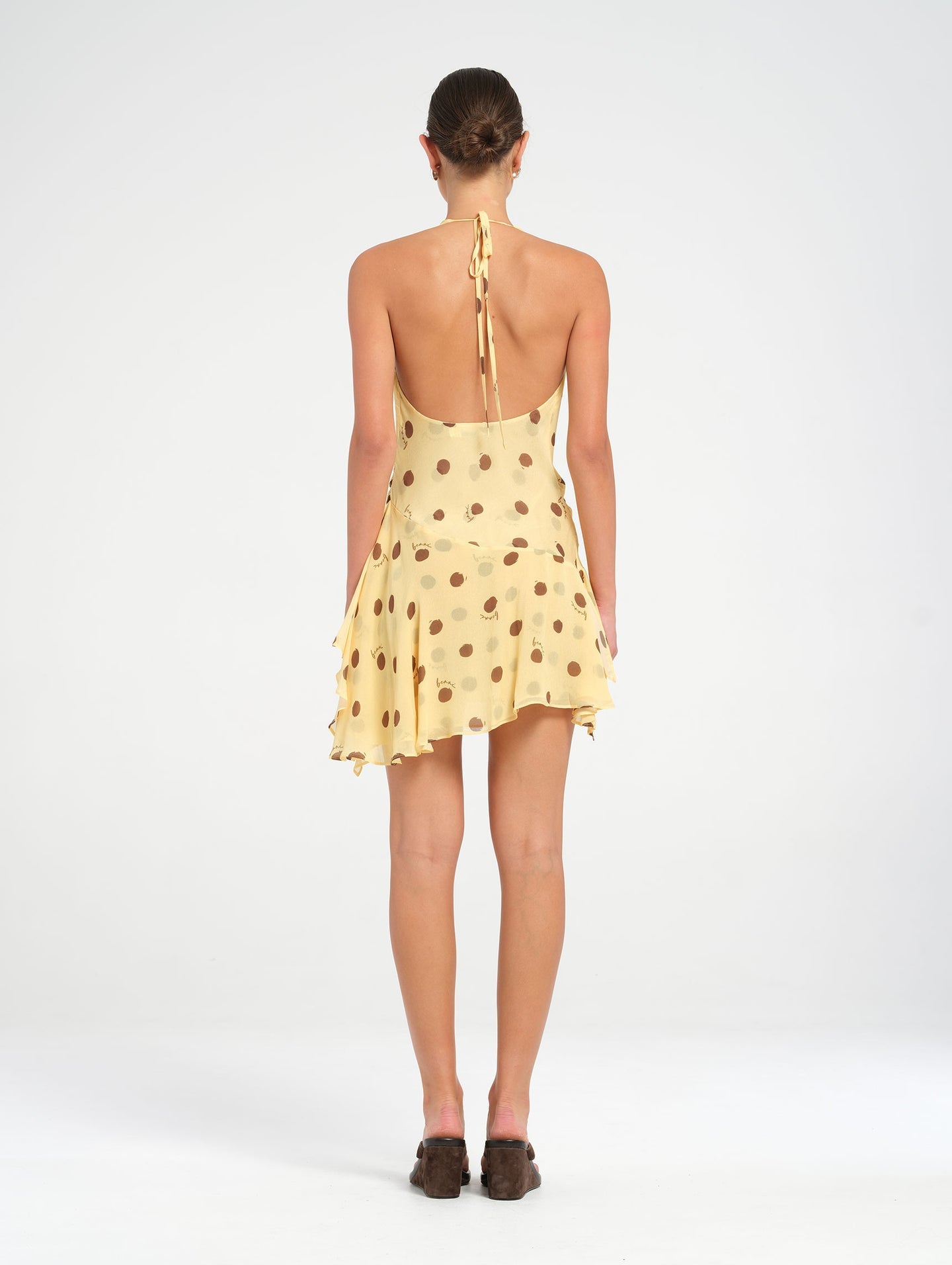 Harlow Halter Dress - Butter Spot