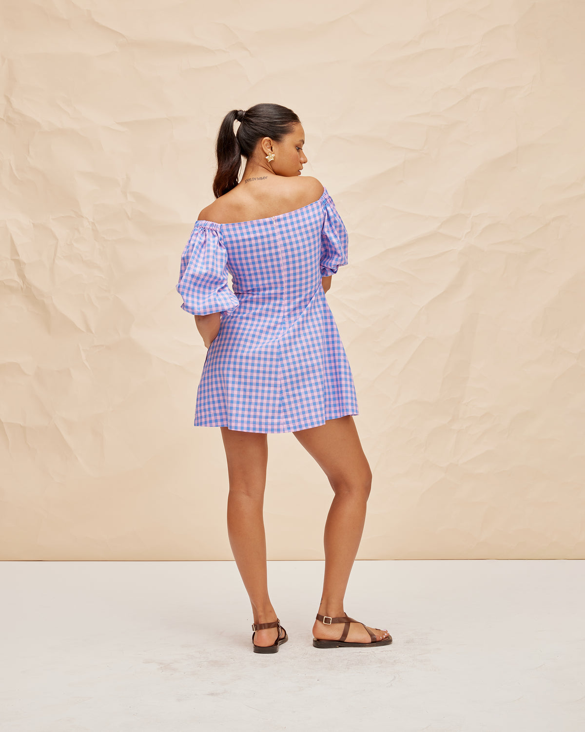 Bon Gingham Mini Dress