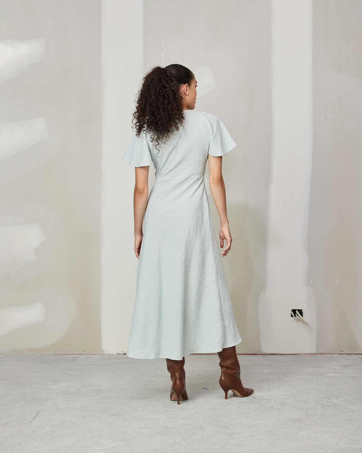 Clover Midi - Sage Gingham