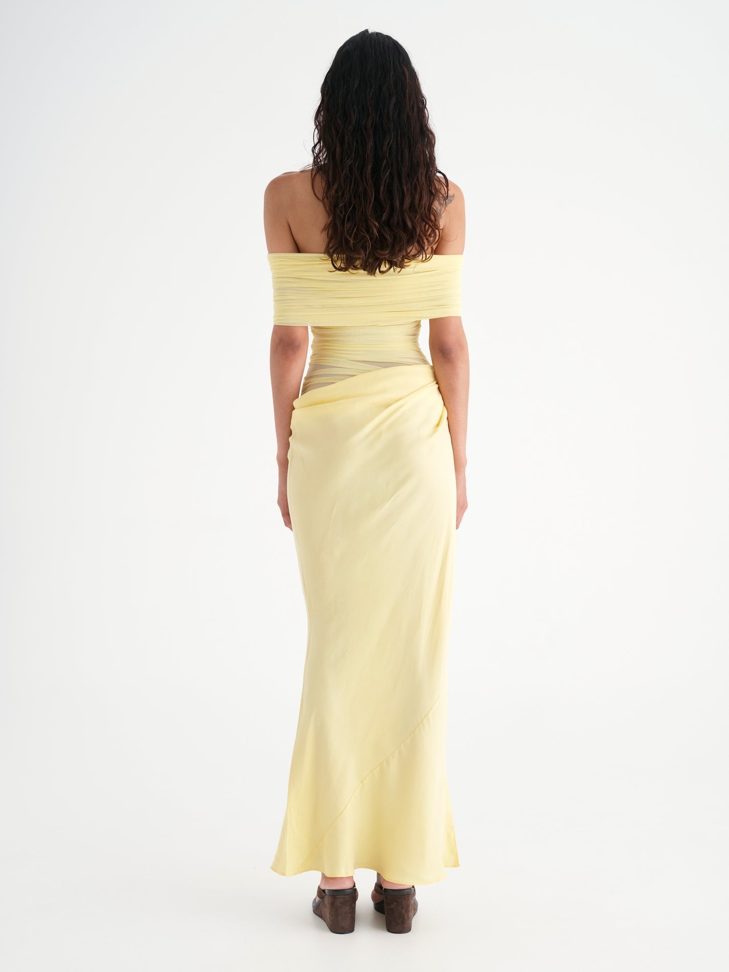 Nico Off Shoulder Maxi Dress - Butter