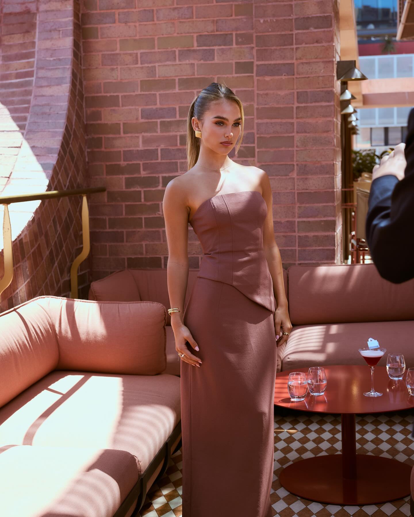 Oyster Curve Corset & Midi Skirt Set