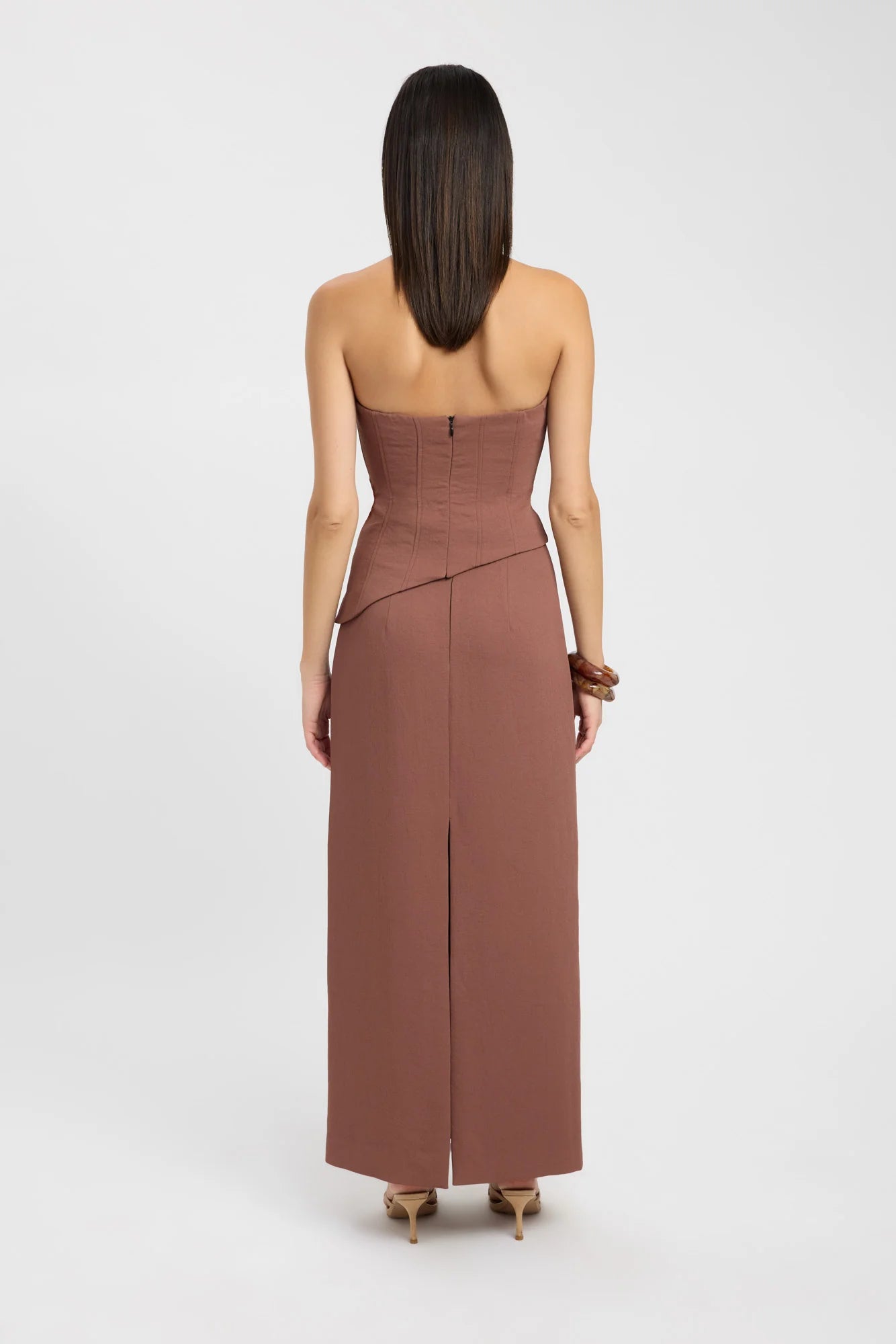 Oyster Curve Corset & Midi Skirt Set