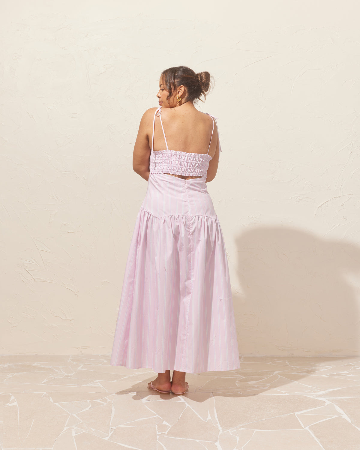 Trulli Maxi Dress - Lilac Candy Stripe