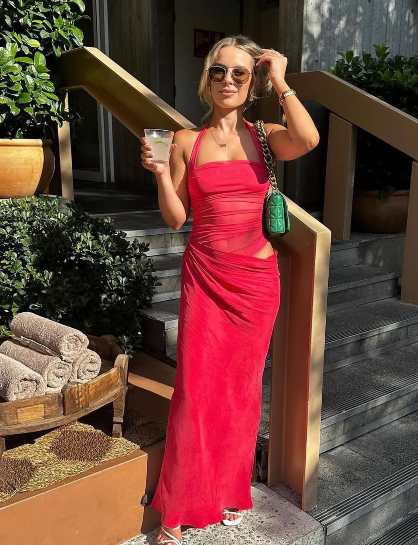 Gina Maxi Dress - Watermelon