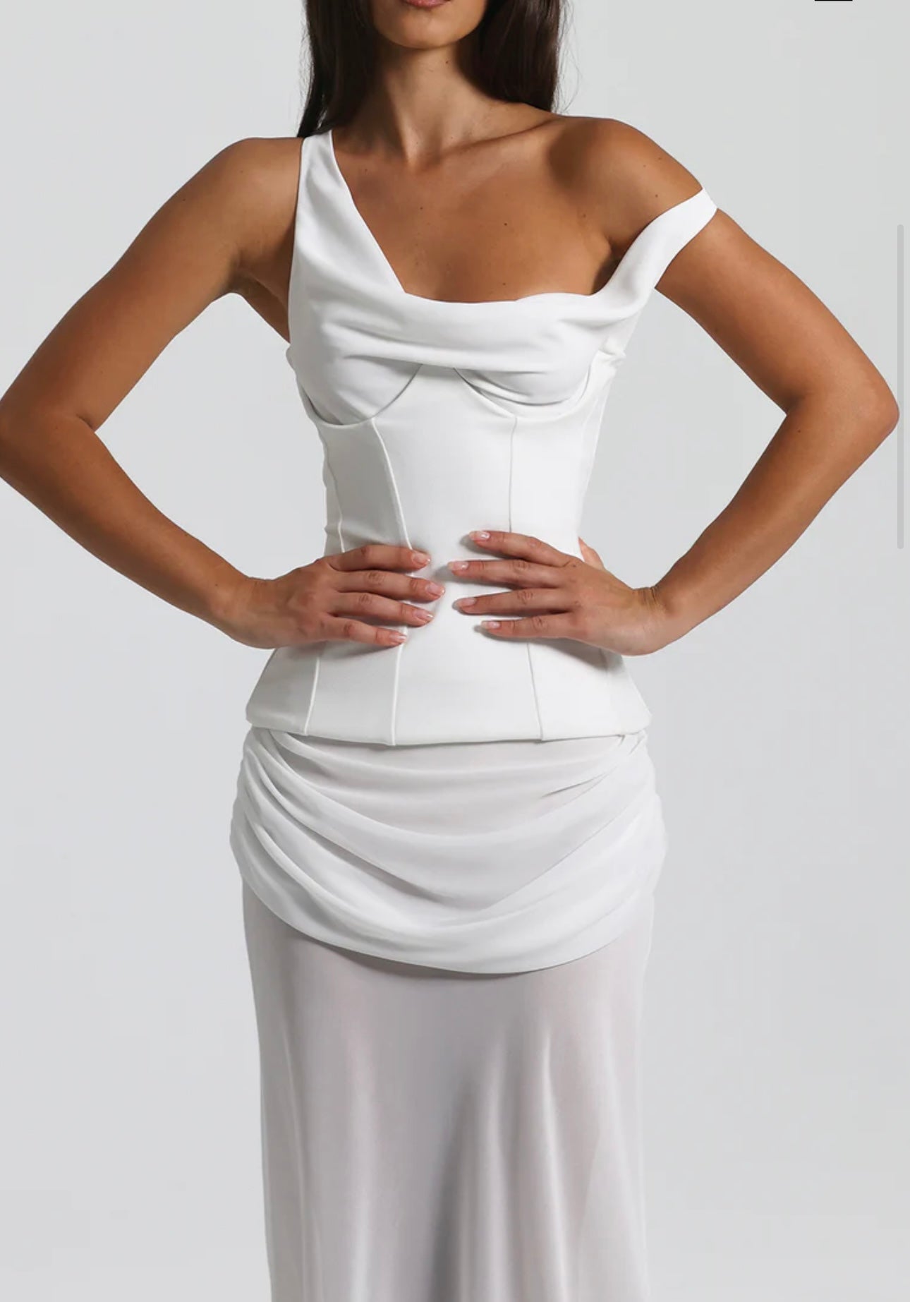 Cadence Gown - White
