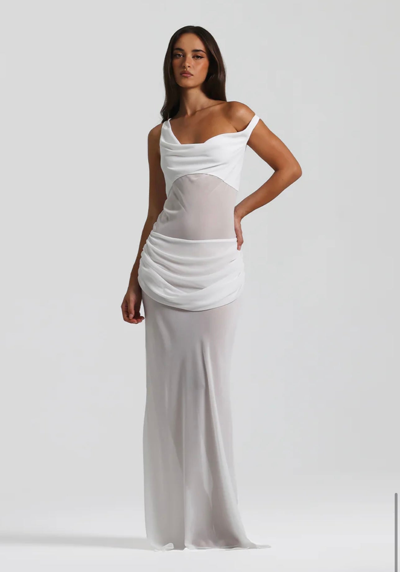 Cadence Gown - White