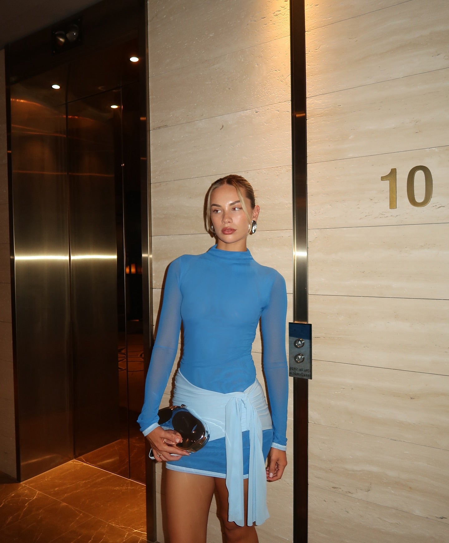Kingsley Mini Dress - Blue