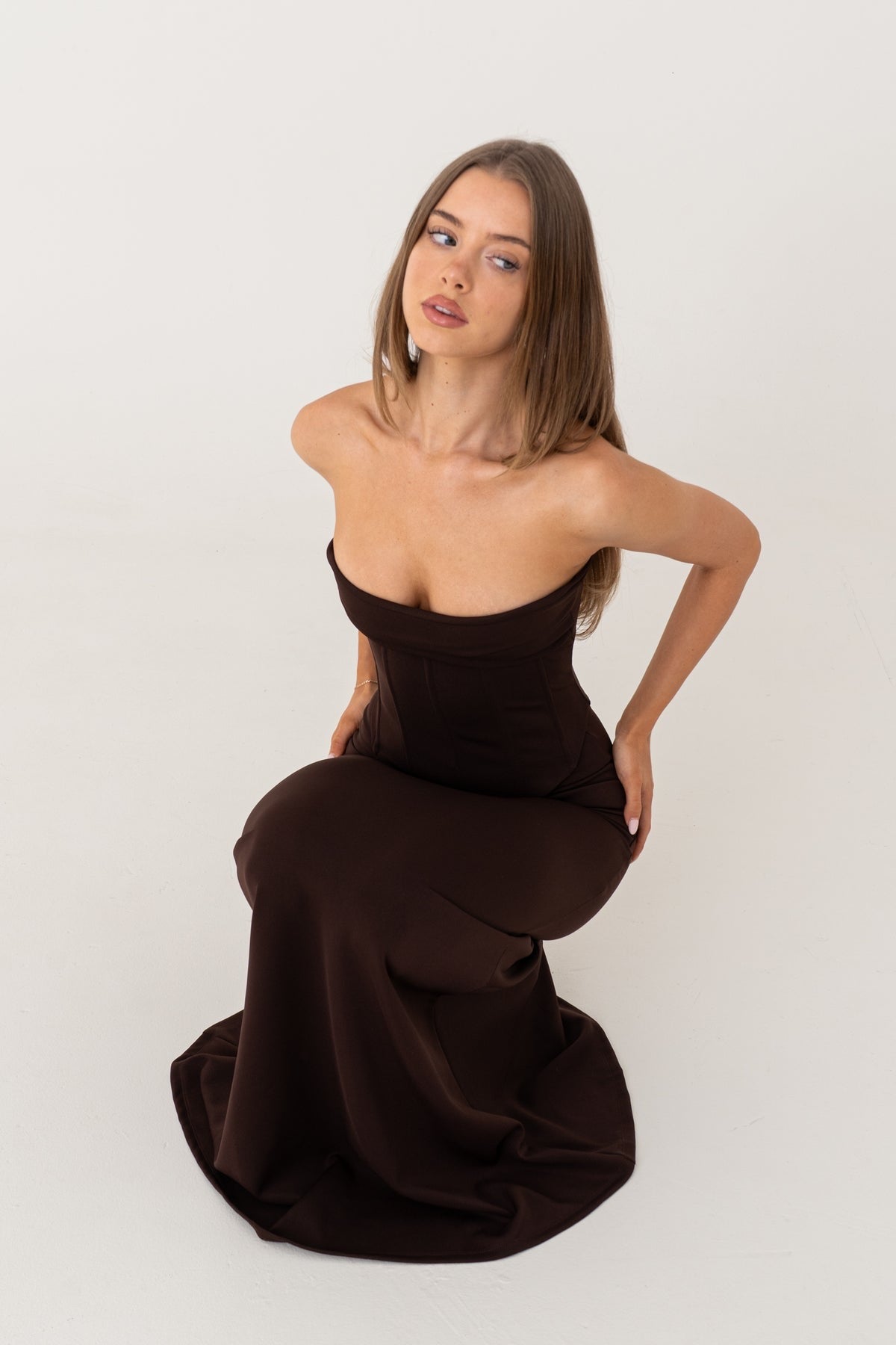 Louie Gown - Brown