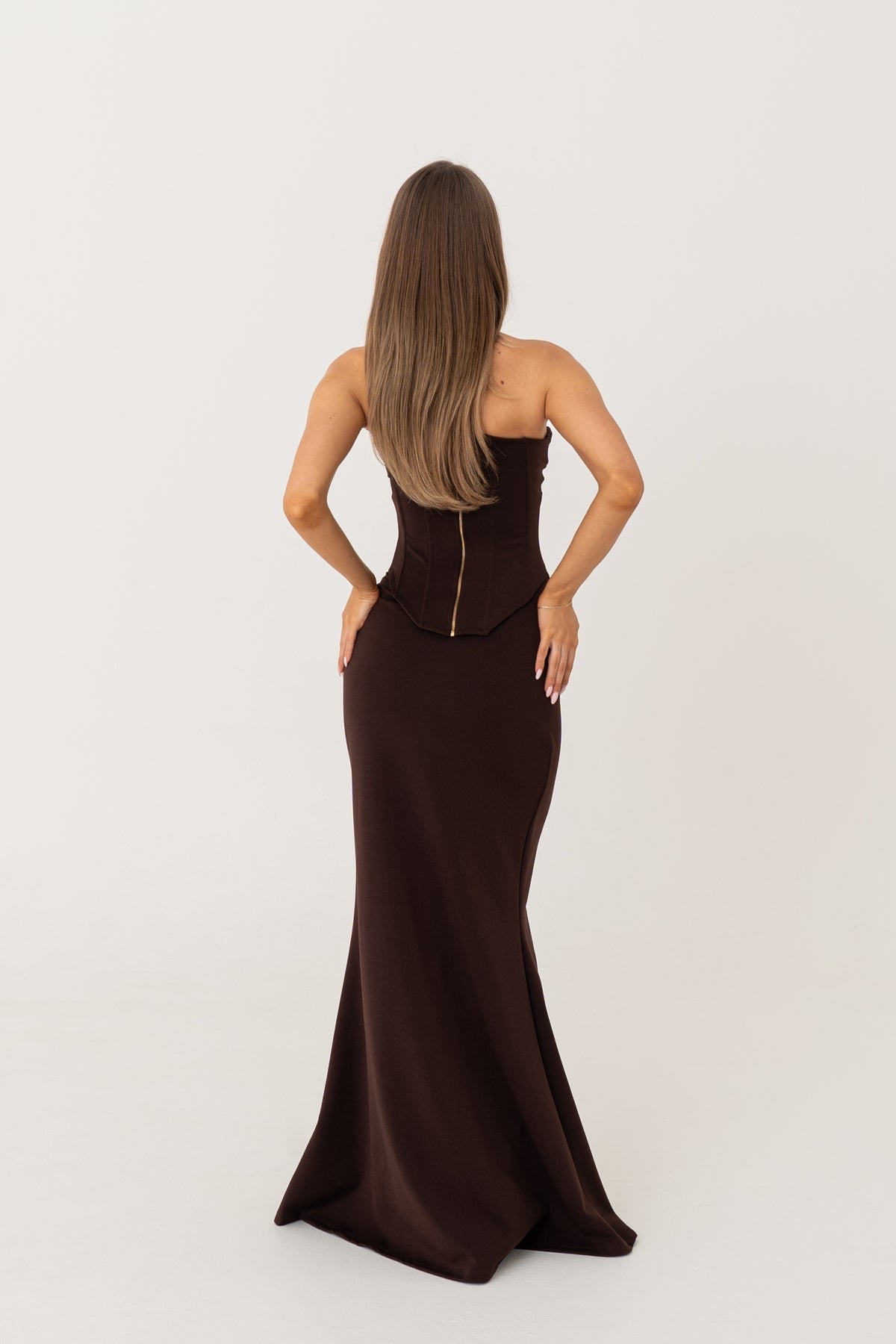 Louie Gown - Brown