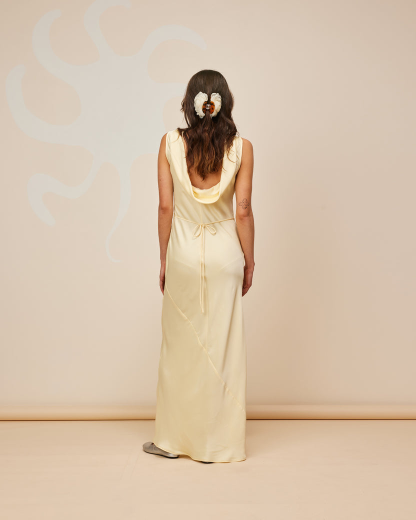 Firebird Cowl Gown - Butter