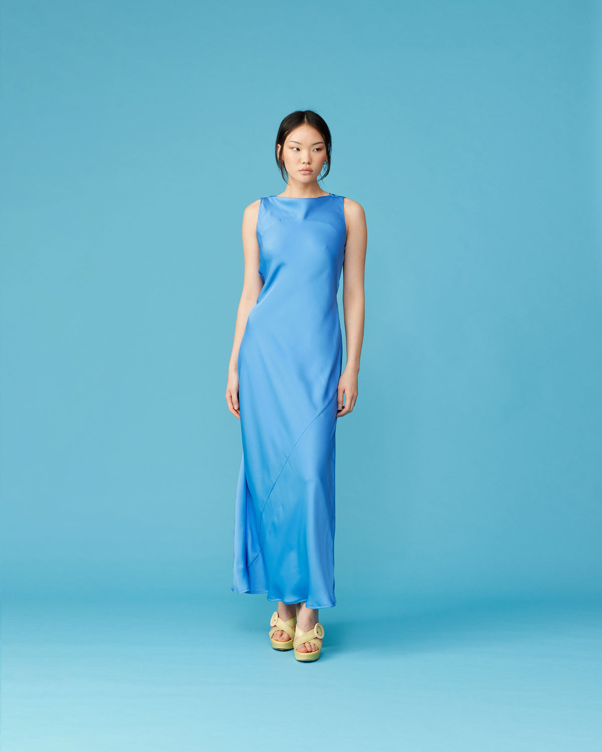 Firebird Cowl Gown - Super Sonic Blue