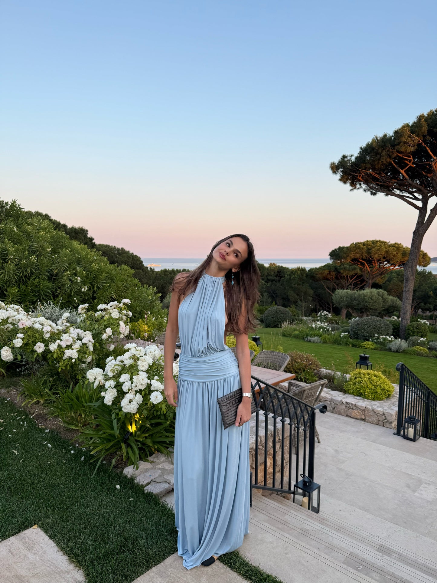 Santina Dress - Sky