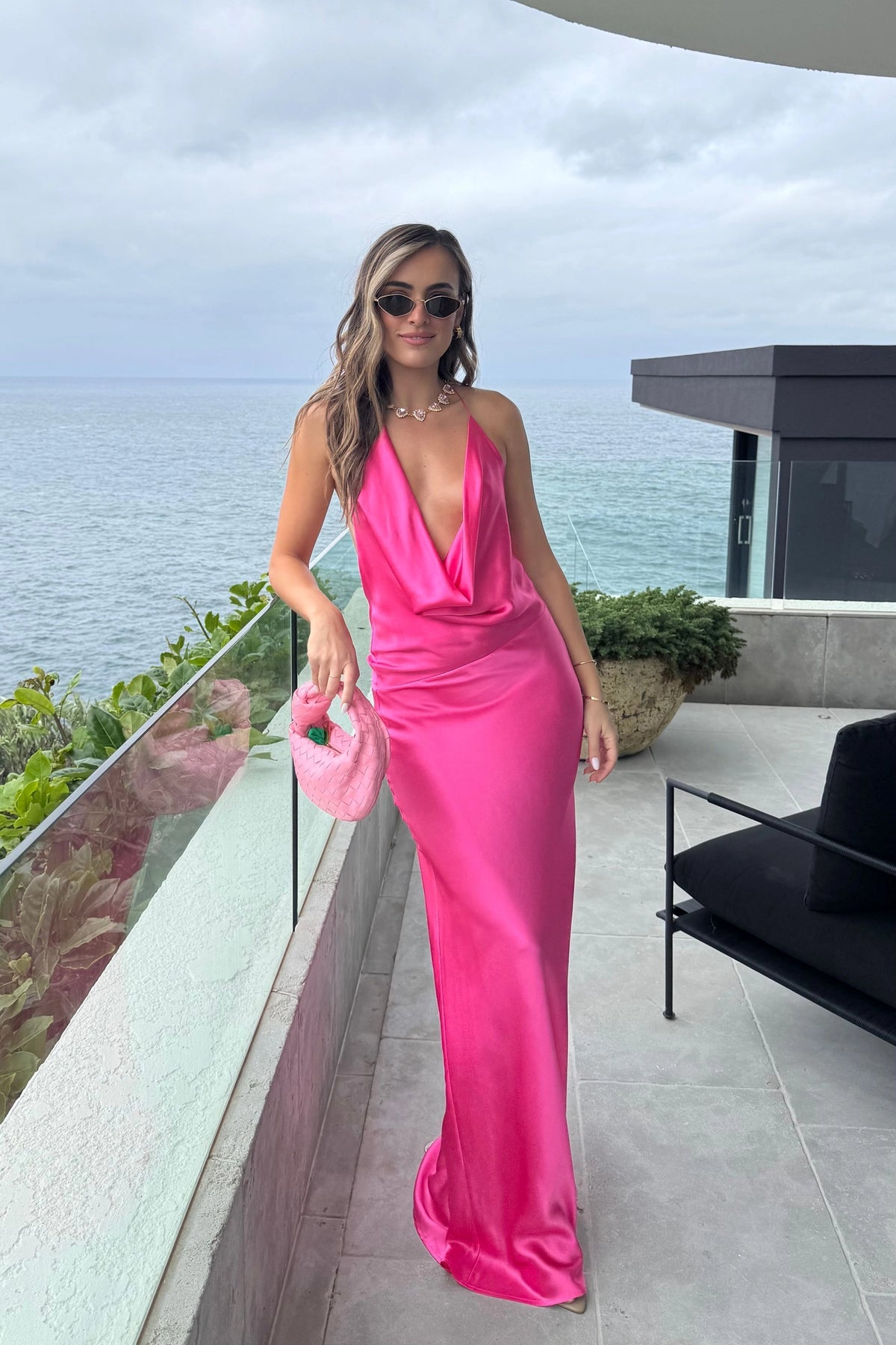 Gabi Gown - Neon Pink
