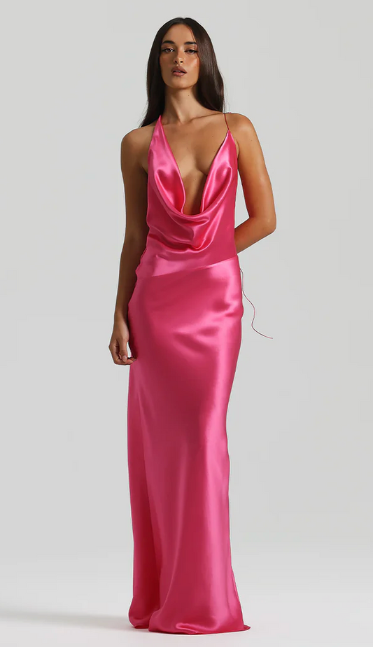 Gabi Gown - Neon Pink