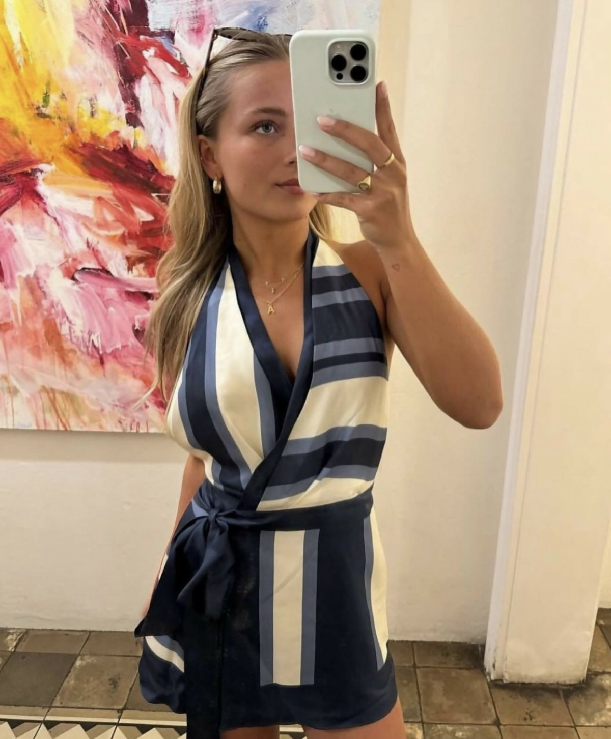 Dazed Wrap Halter Mini Dress