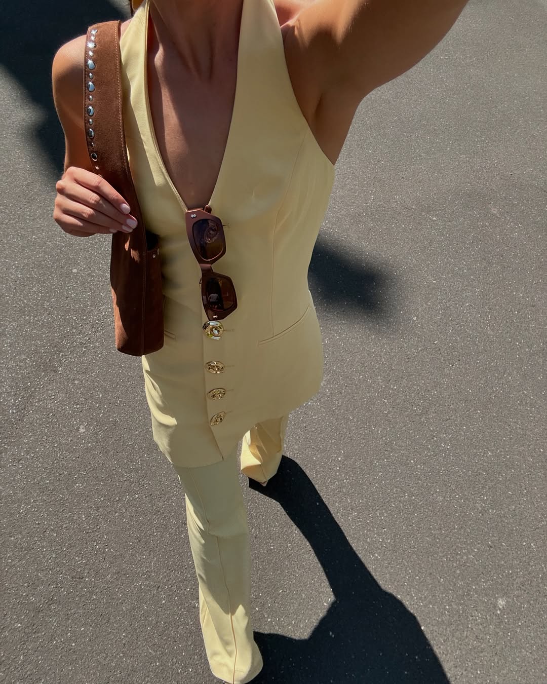 Irida Vest Dress - Butter