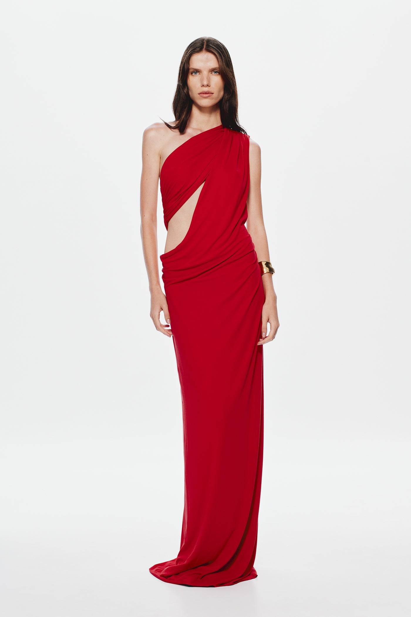 Solstice Cupro Dress - Cherry