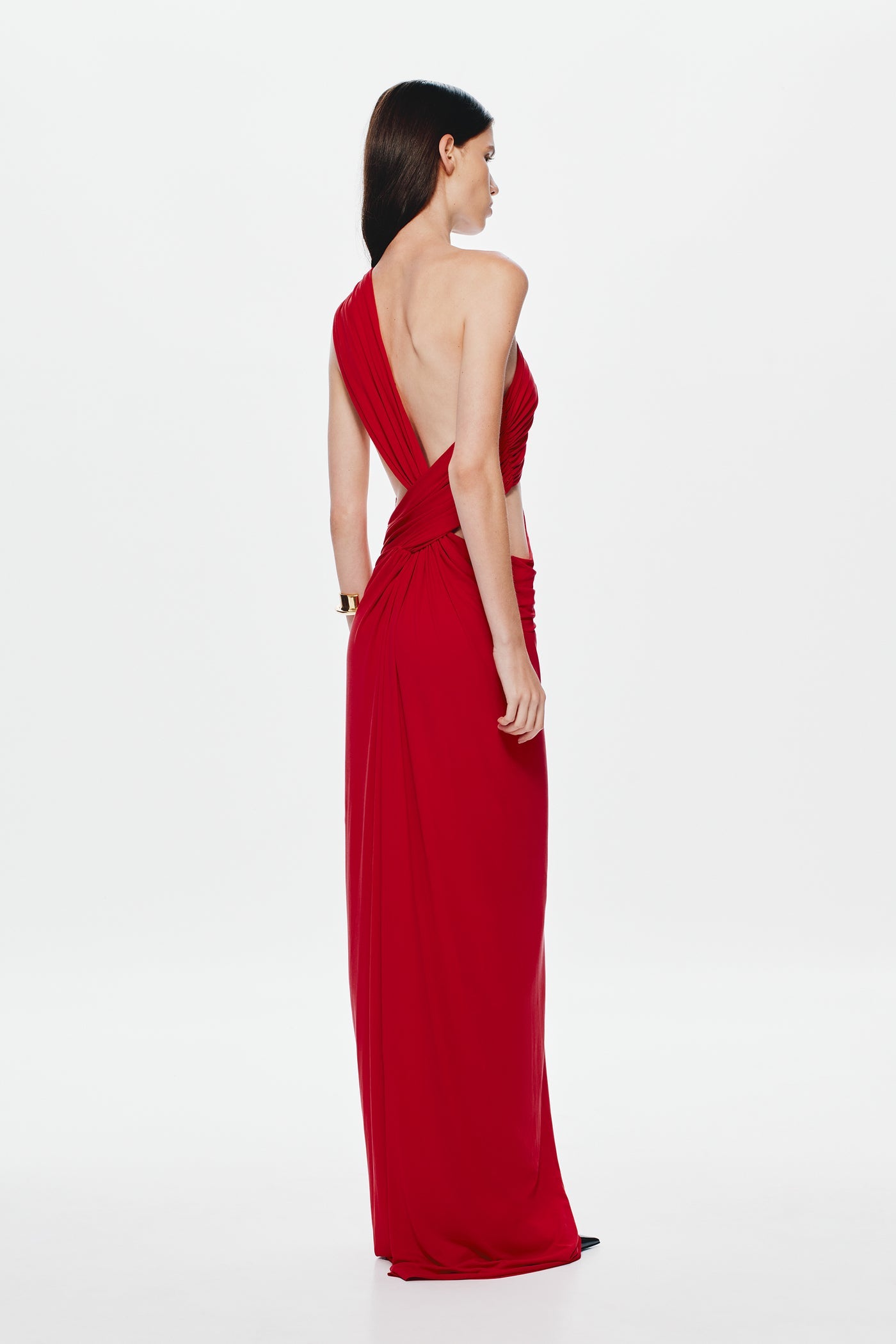 Solstice Cupro Dress - Cherry