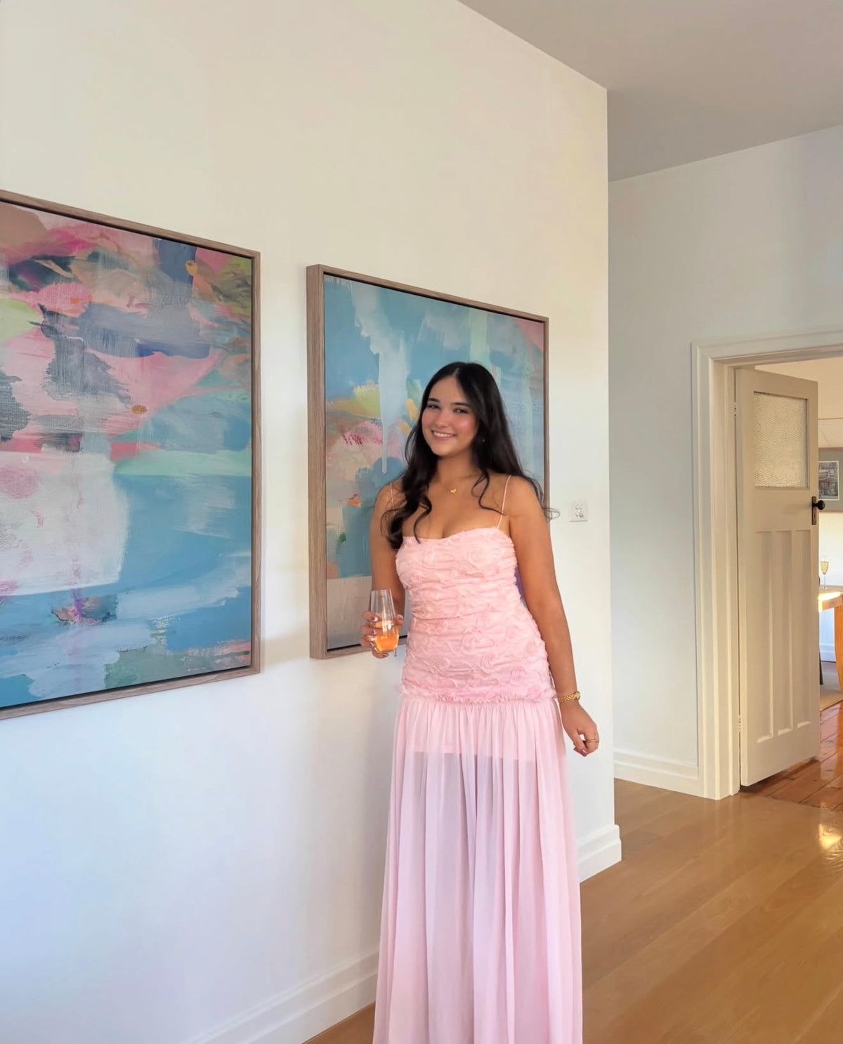 Renata Dress - Baby Pink