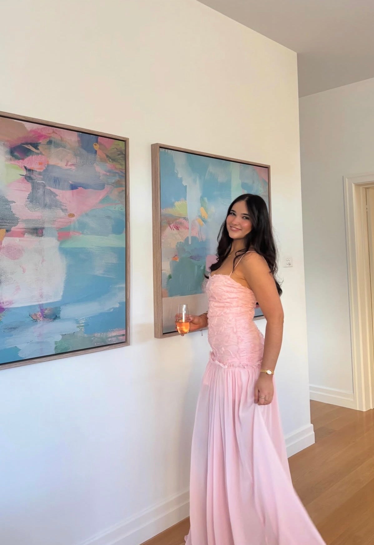 Renata Dress - Baby Pink