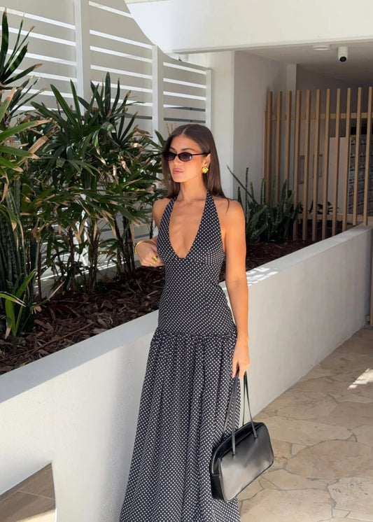 Sweet Temptation Halter Maxi Dress