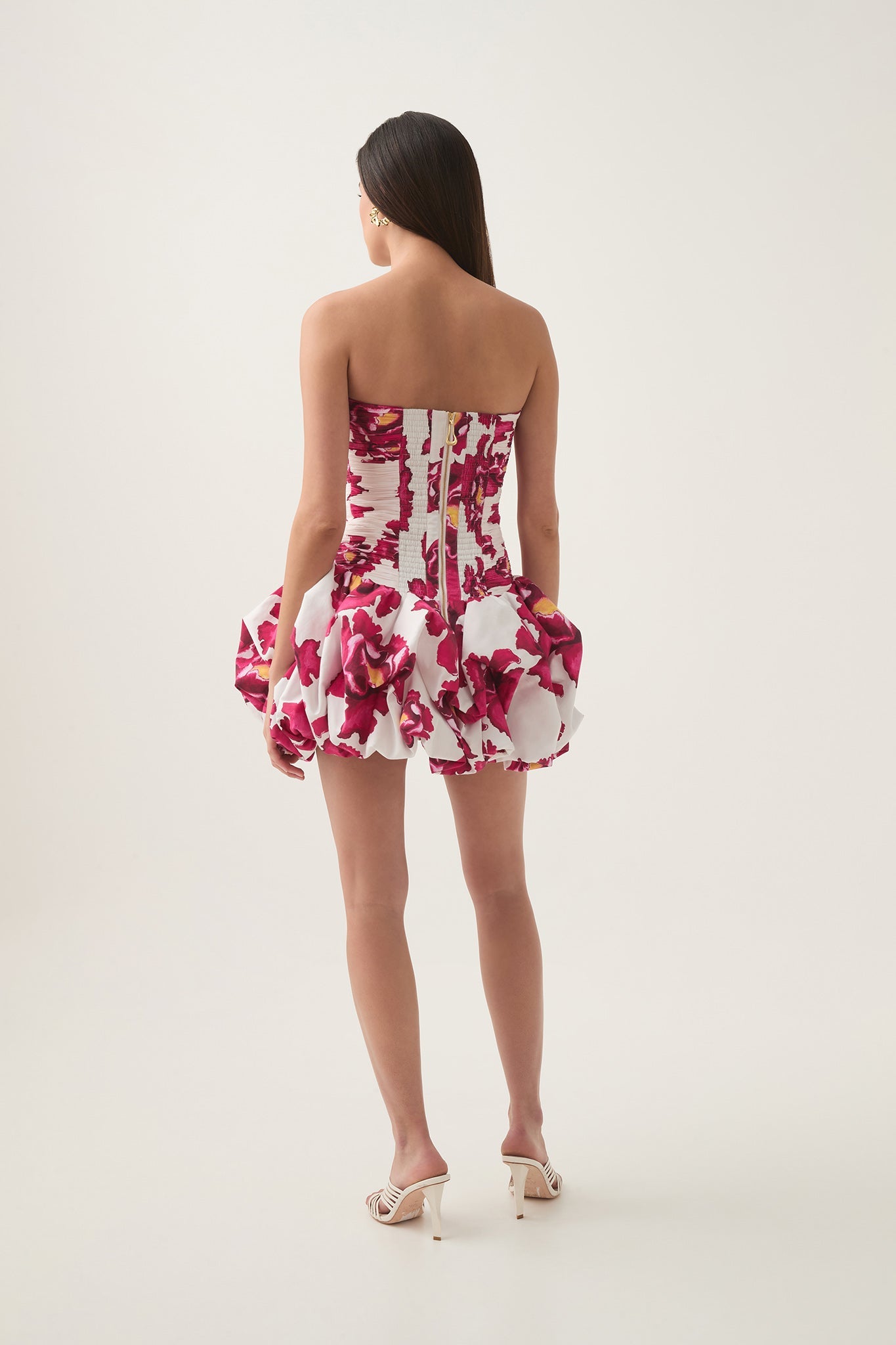 Violette Bubble Hem Mini Dress - Boldy Blooming