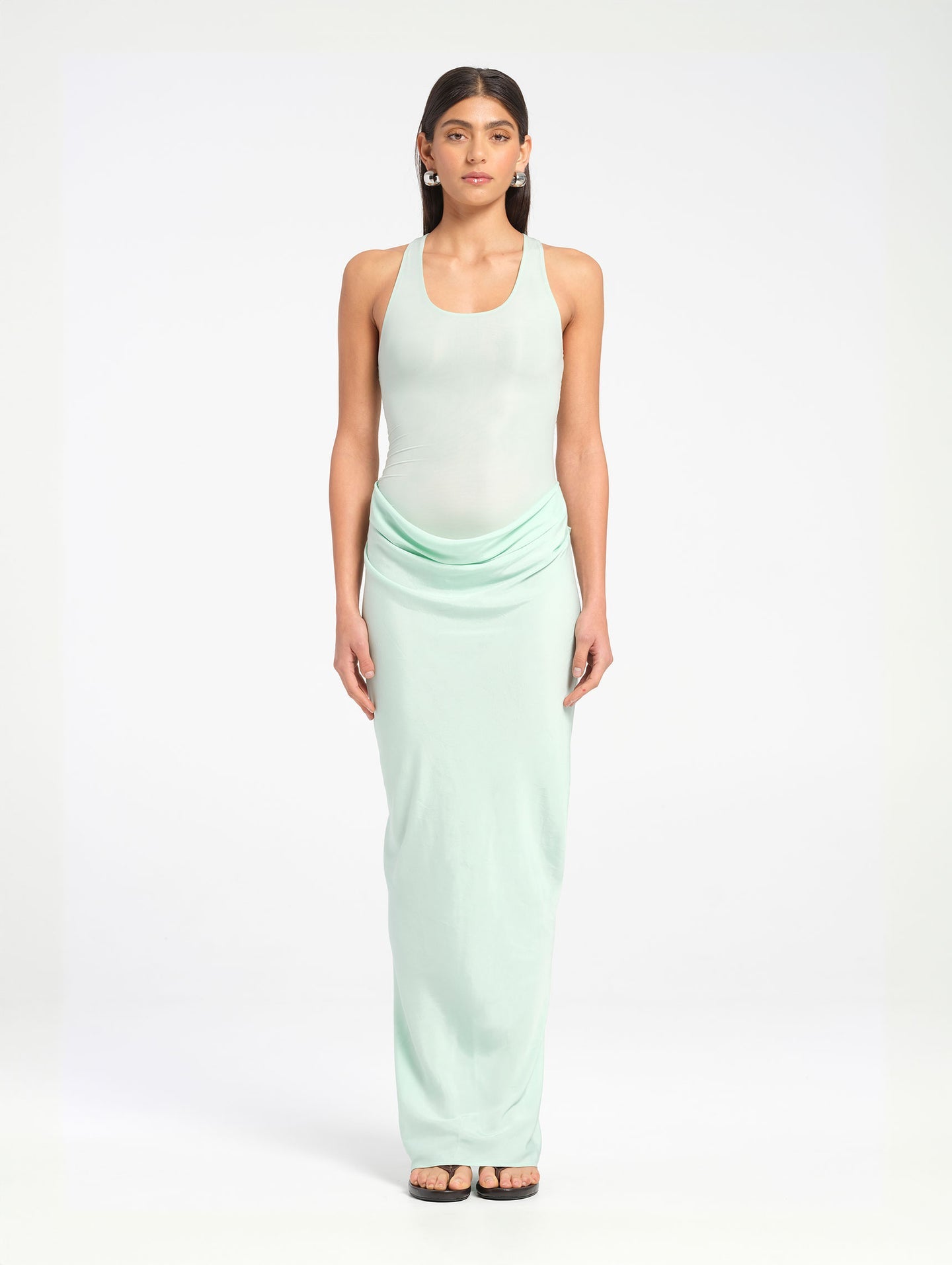 Jade Maxi Dress - Bleached Aqua