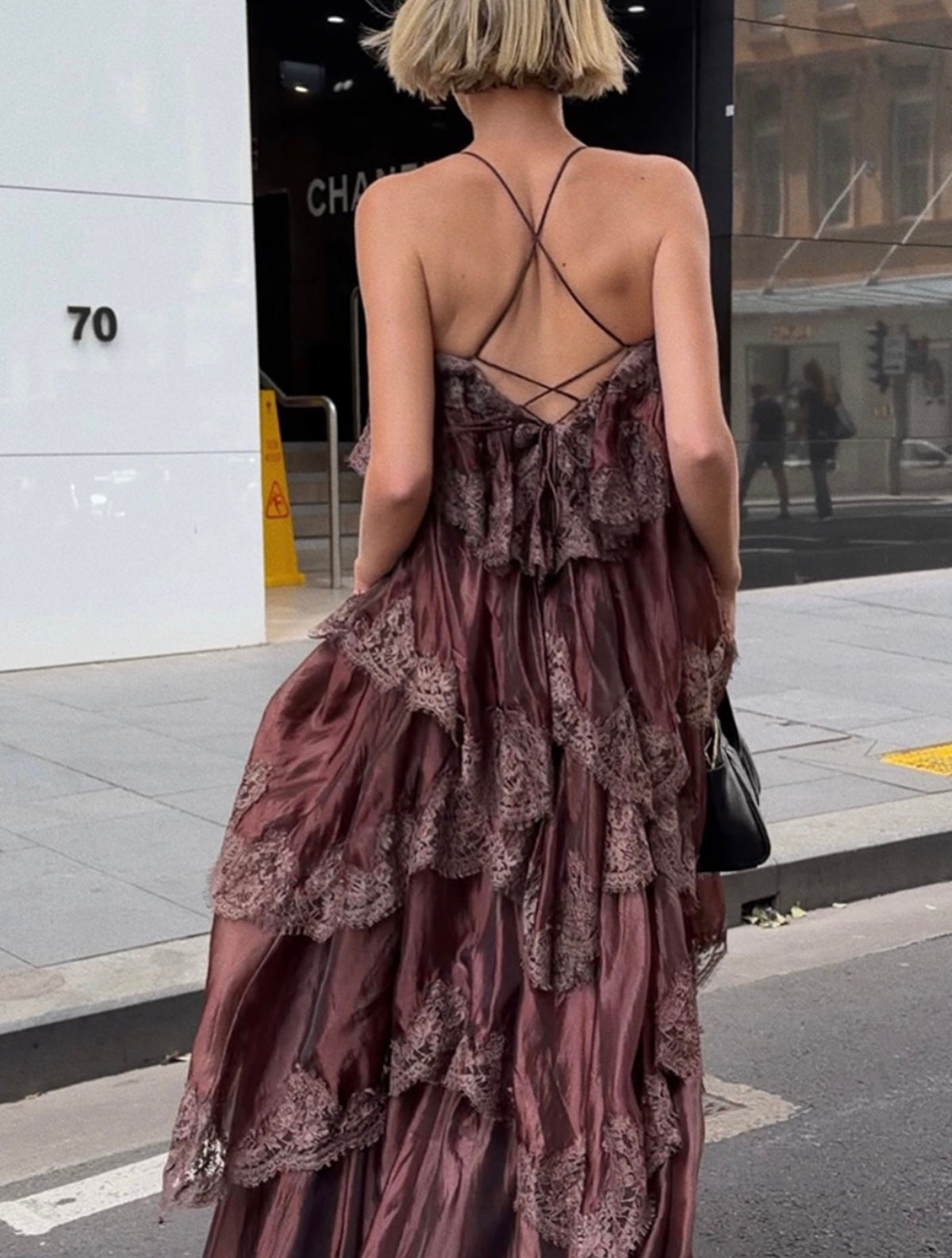 Ophelia Lace Gown - Chocolate