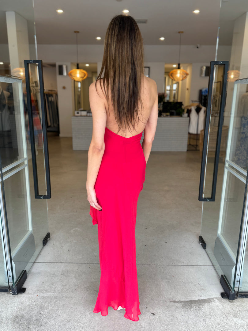 Soneva Wrap Dress - Strawberry