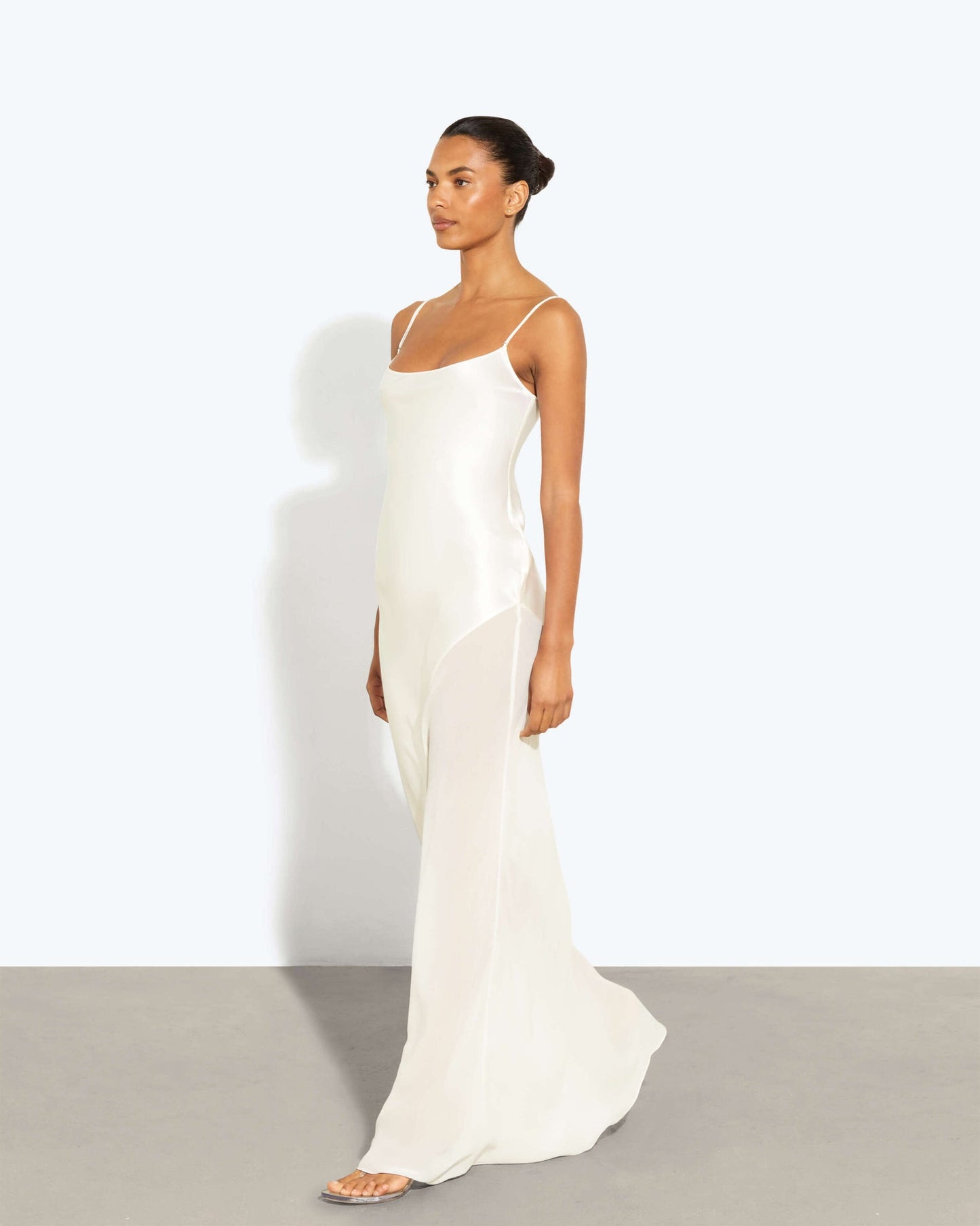 satin slip dress nz Satin Ruffle Maxi Slip Dress | MOSS | Dresses