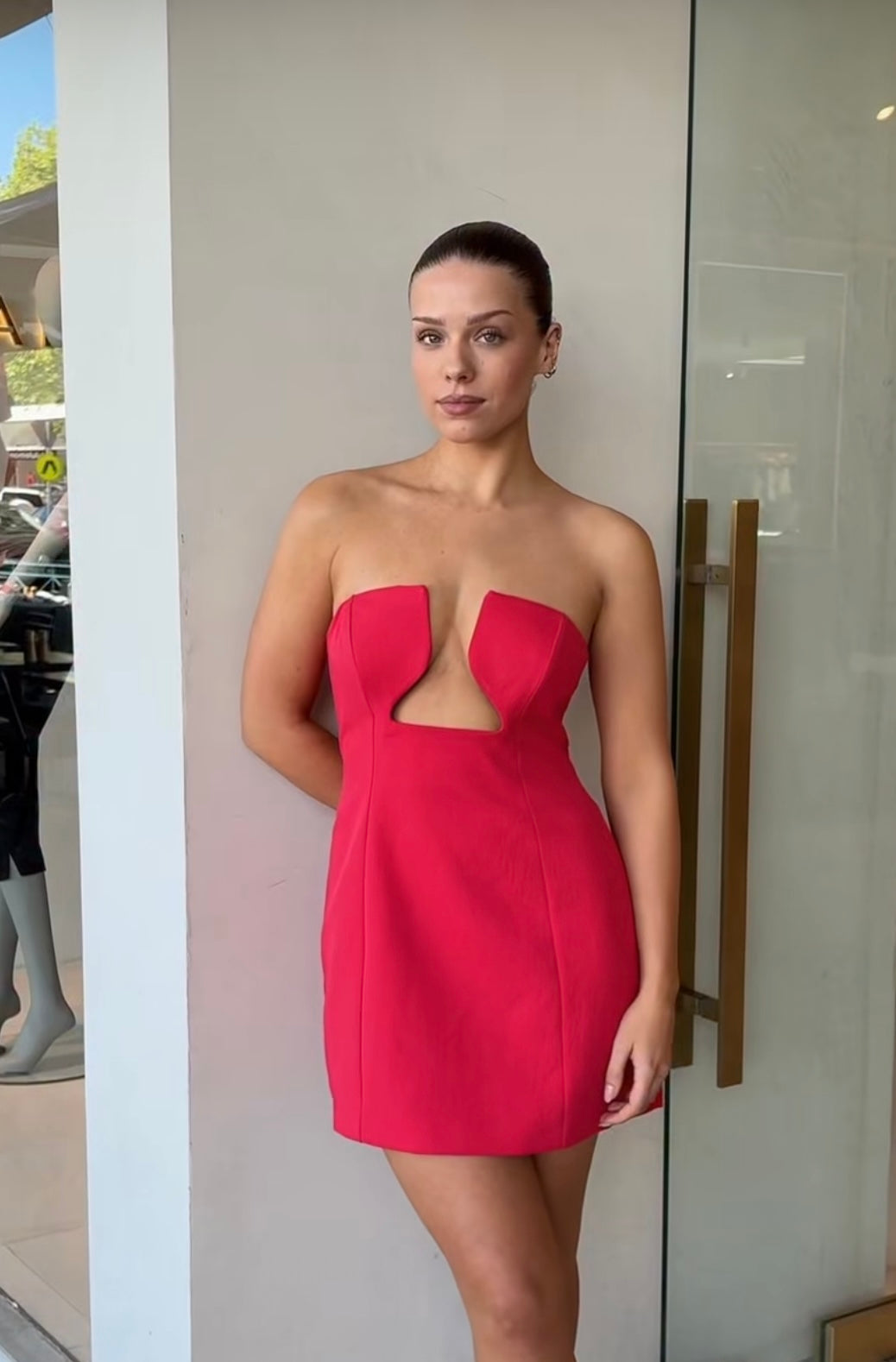 Ariel Low Cut Mini Dress