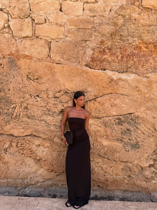 Petra Maxi Dress - Chocolate