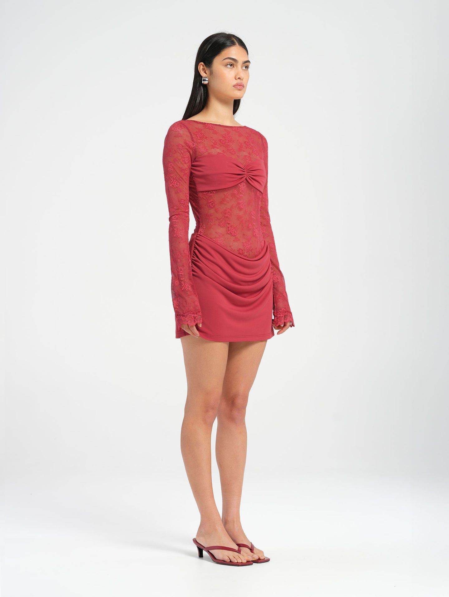 Oskar Mini Dress - Raspberry