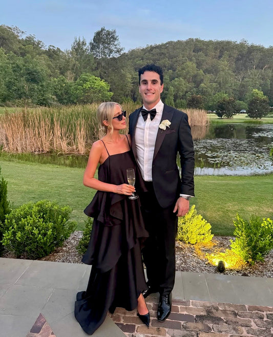 Tilly Tiered Maxi Dress - Black