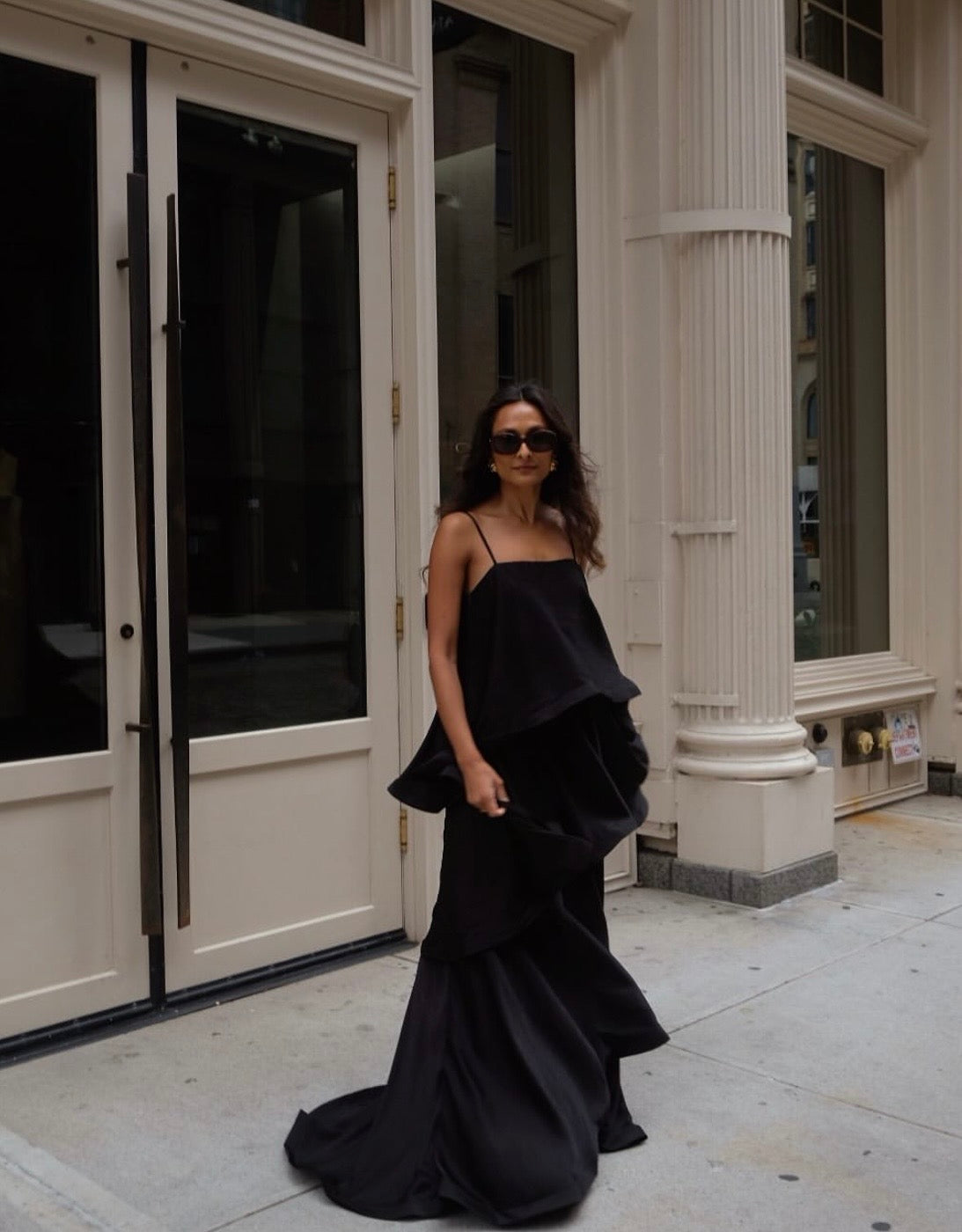 Tilly Tiered Maxi Dress - Black