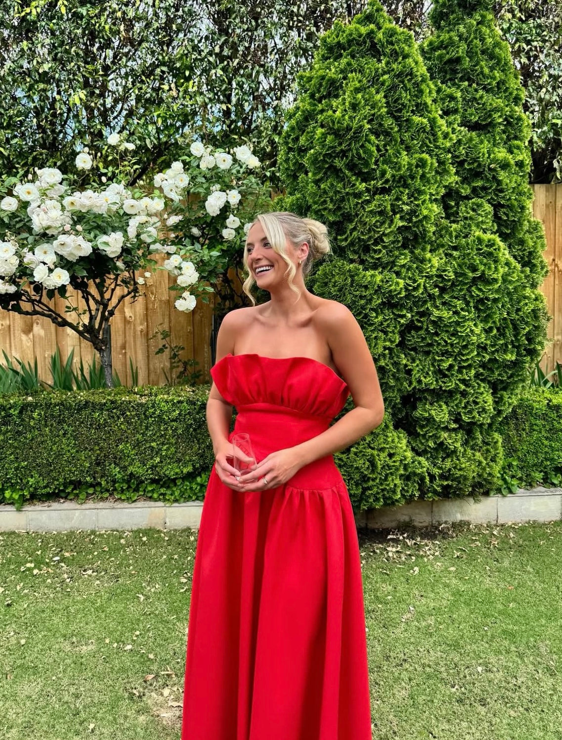 Laurel Sleeveless Maxi Dress In Red