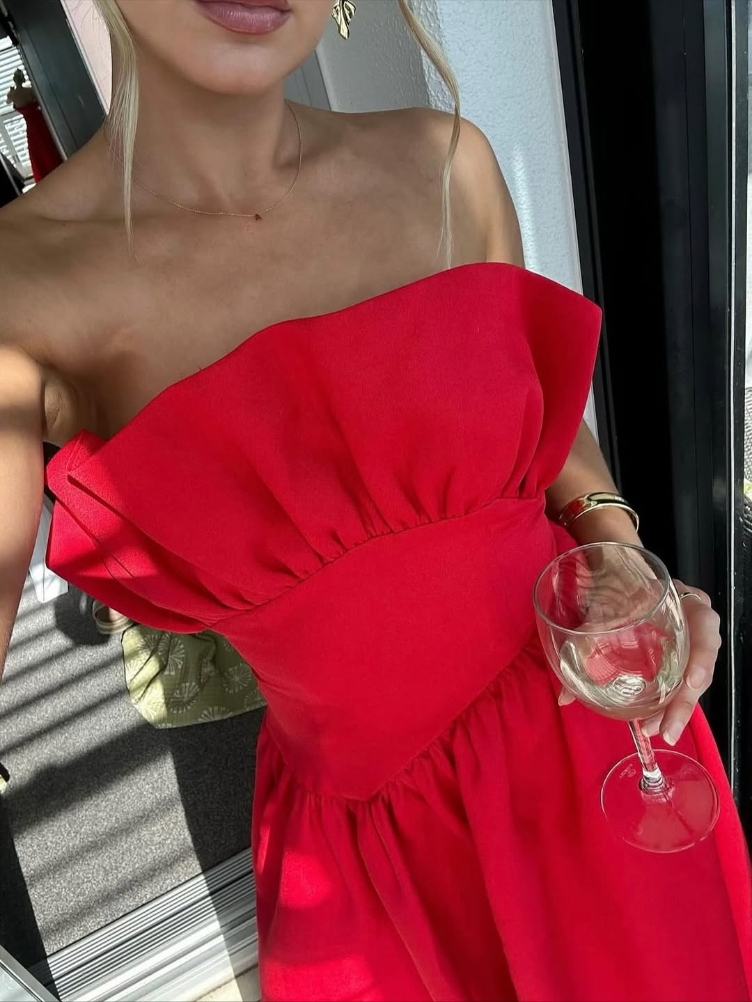 Laurel Sleeveless Maxi Dress In Red