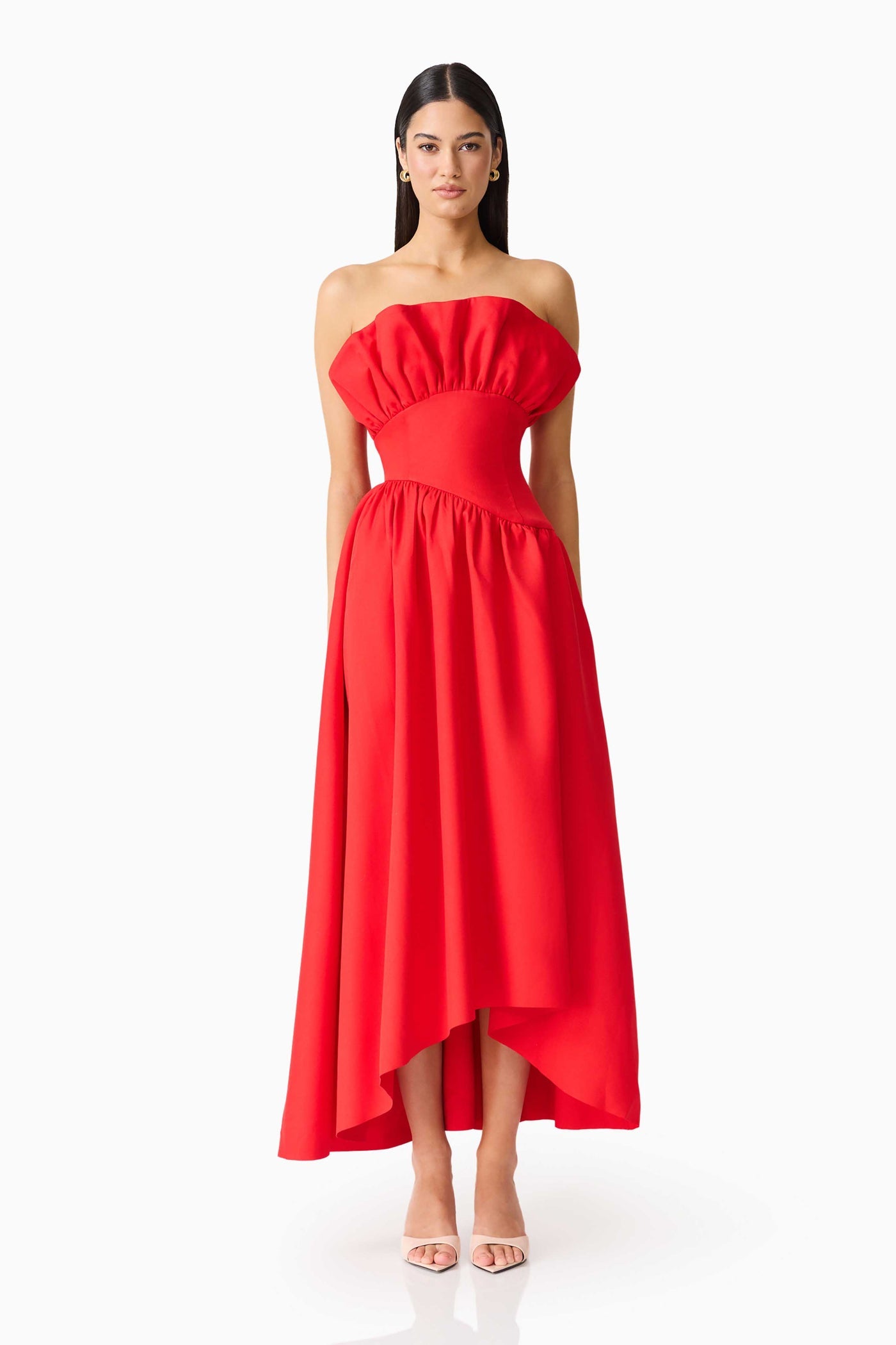 Laurel Sleeveless Maxi Dress In Red