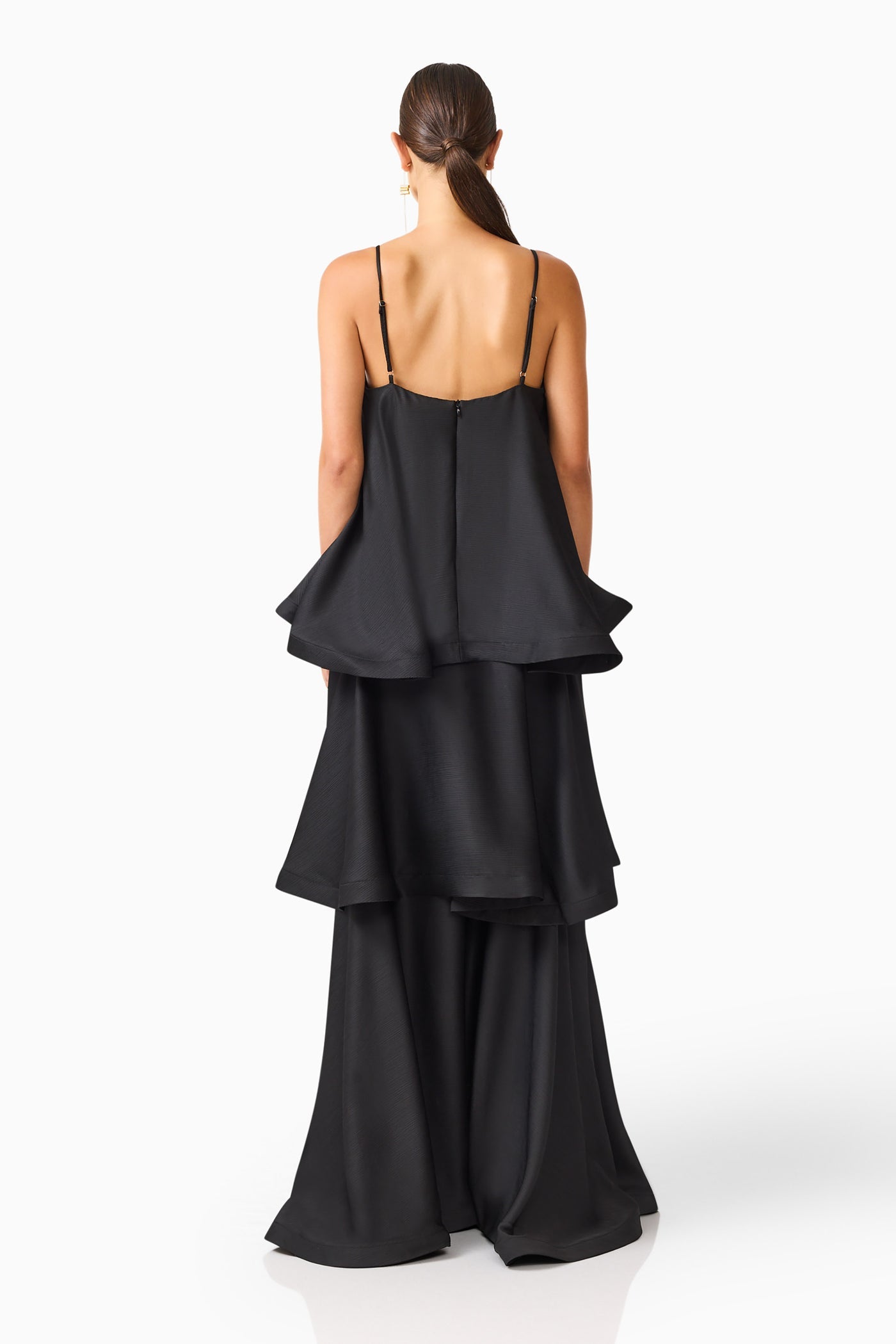 Tilly Tiered Maxi Dress - Black