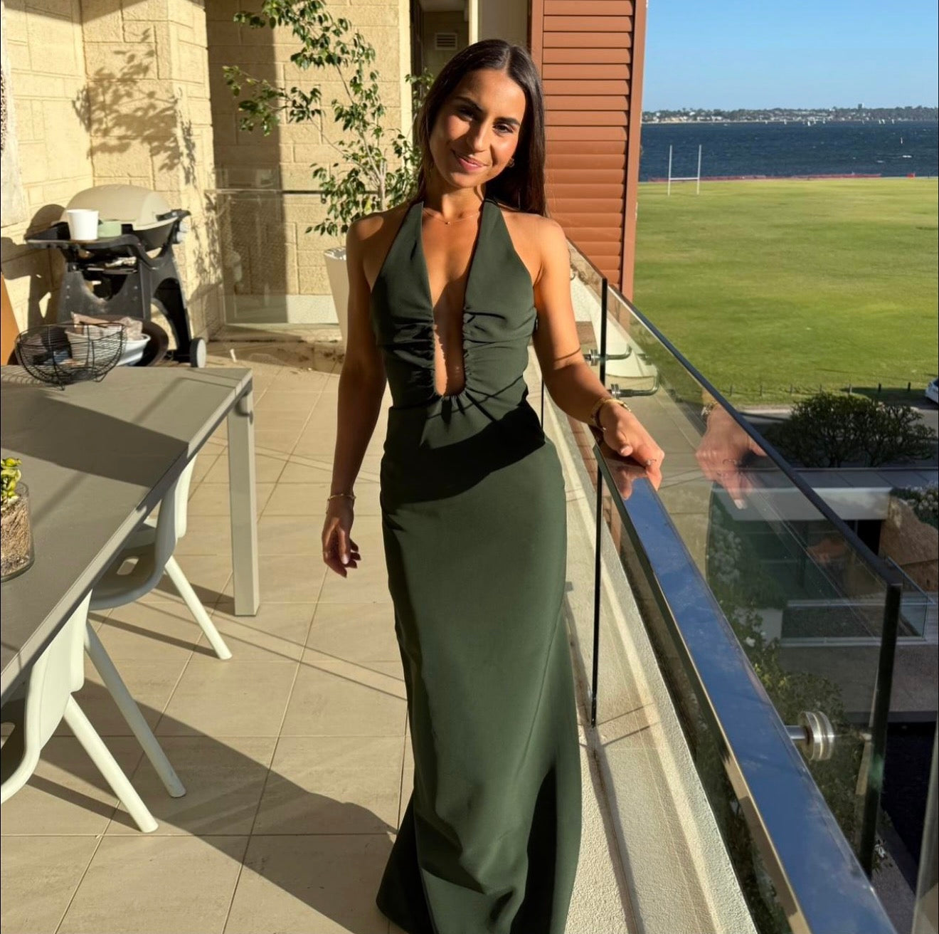 Alusia Dress - Moss