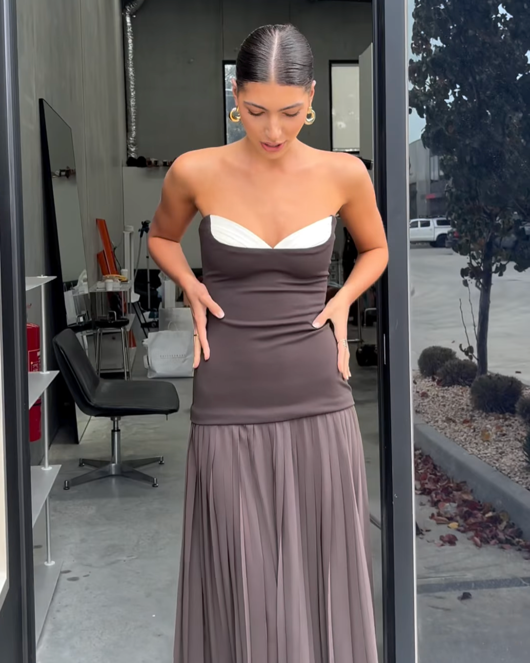 Nicolette Gown - Espresso