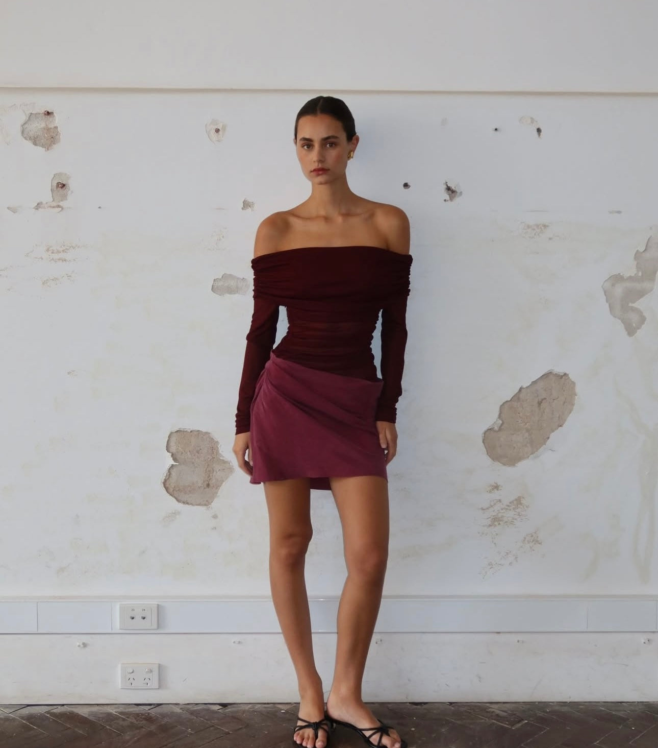 Luca Mini Dress - Plum