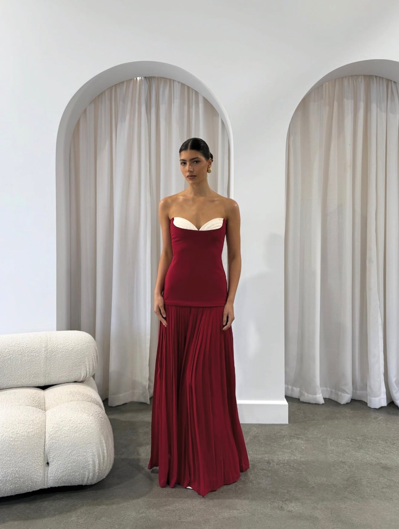 Nicolette Gown - Raspberry